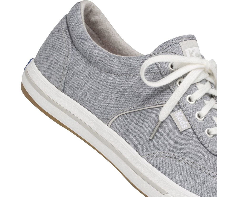 Womens Keds Sneakers - Courty Jersey - Grey - 8247-NBTIG